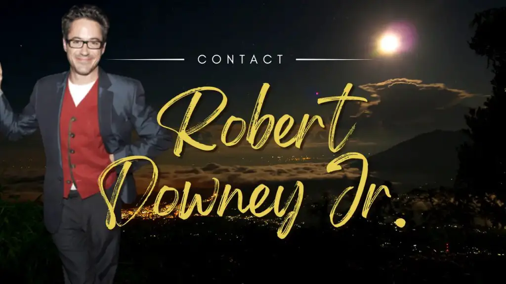 Contact Robert Downey Jr.