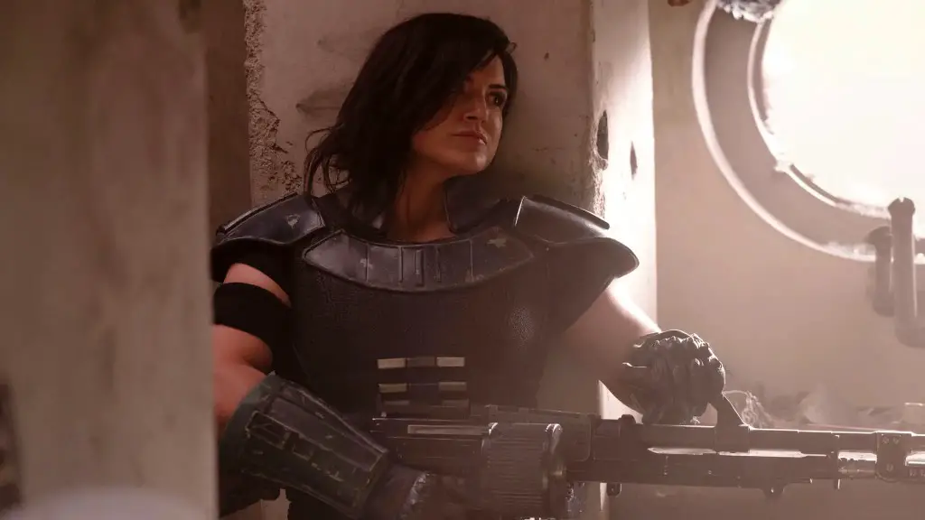 Still of Gina Carano in The Mandalorian and Chapter 7: The Reckoning