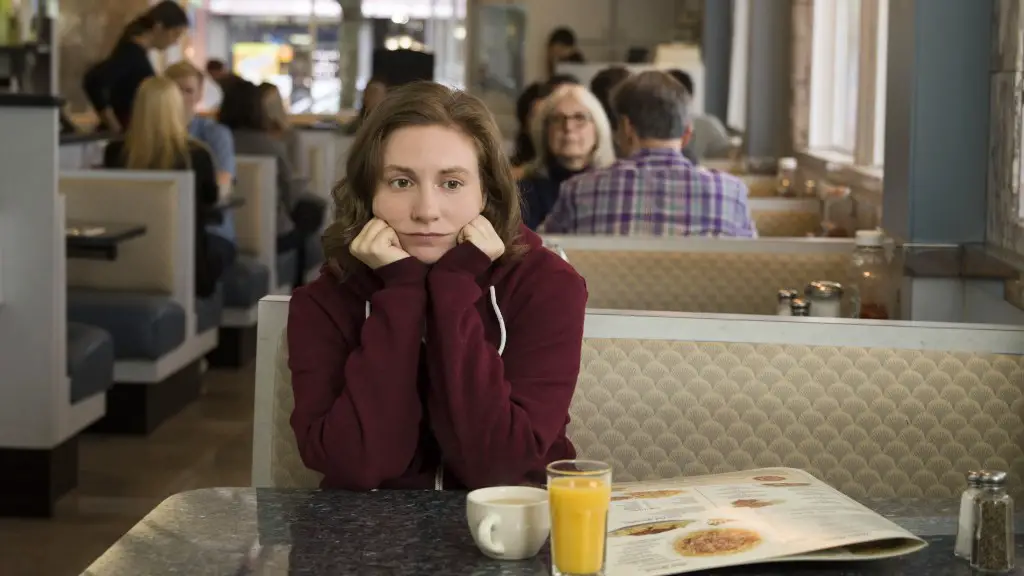 Still of Lena Dunham in Girls and Latching