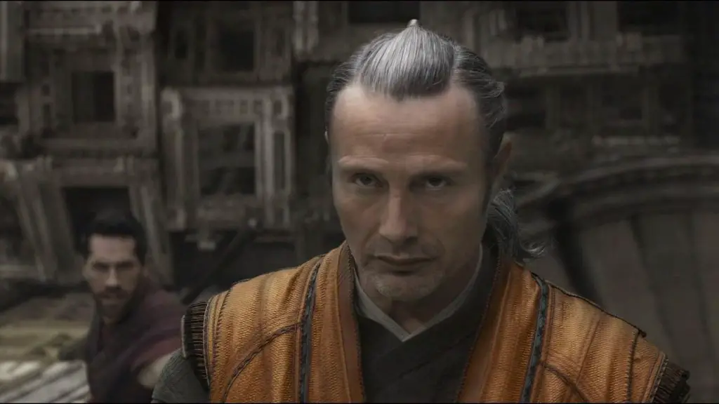 Still of Mads Mikkelsen and Scott Adkins in Doctor Strange