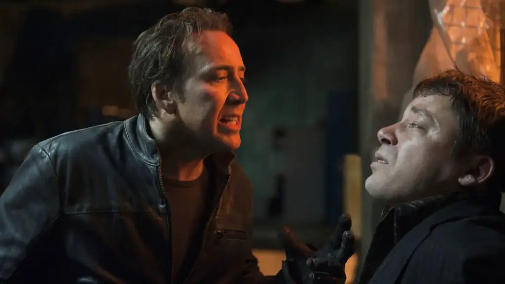 Still of Nicolas Cage and Cristian Iacob in Ghost Rider: Spirit of Vengeance