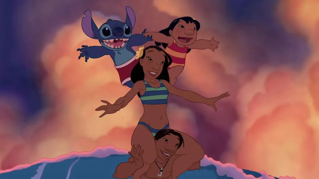 Still of Tia Carrere, Jason Scott Lee, Daveigh Chase and Chris Sanders in Lilo & Stitch