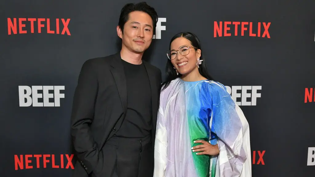 Ali Wong and Steven Yeun at event for Beef
