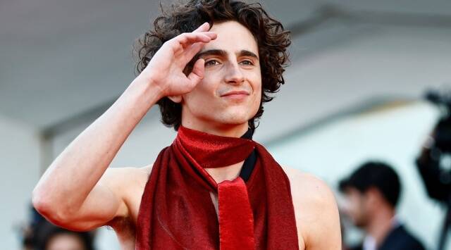 Timothee Chalamet poses at the 79th Venice Film Festival. (REUTERS/Yara Nardi)