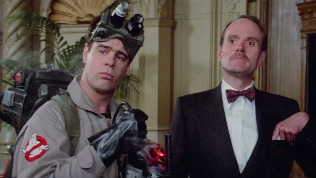 Still of Dan Aykroyd and Michael Ensign in Ghostbusters