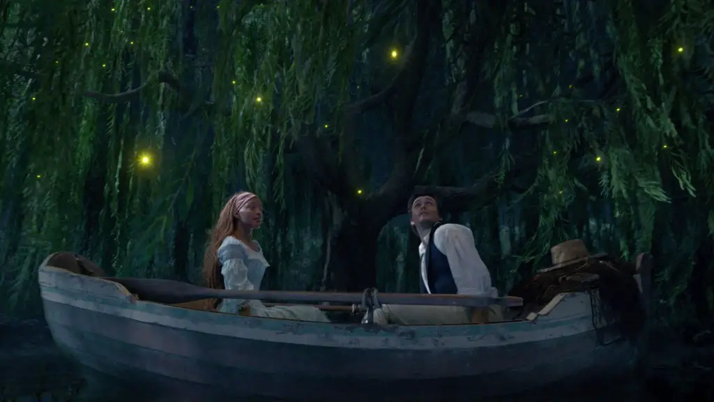 Still of Halle Bailey and Jonah Hauer-King in The Little Mermaid