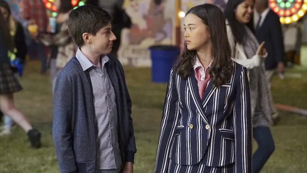 Still of Lukita Maxwell and Mason Cook in Speechless and Pilot