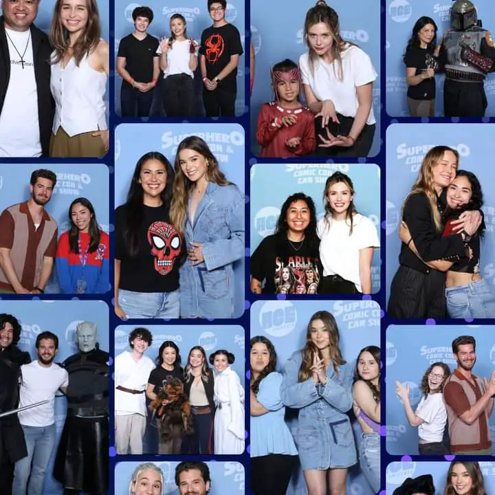 Celebrity photo op collage