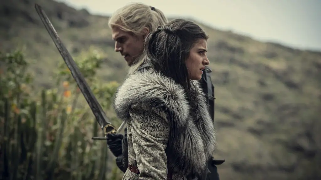 Still of Anya Chalotra and Henry Cavill in The Witcher and Rare Species