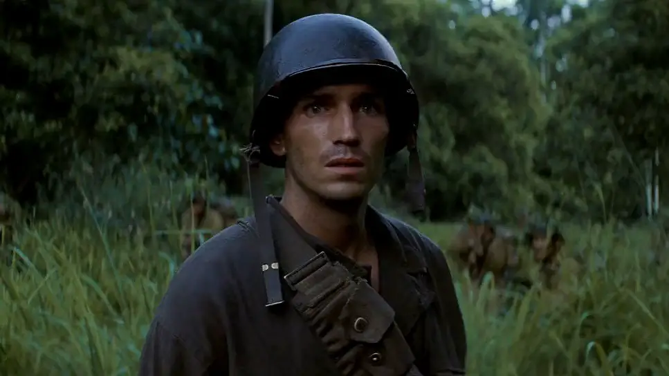 Still of Jim Caviezel in The Thin Red Line