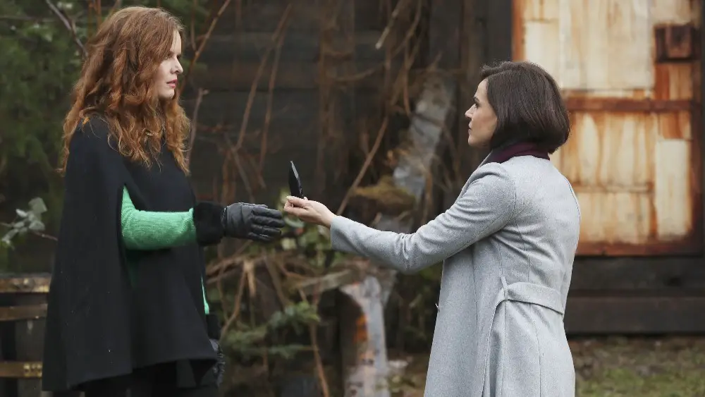 Still of Lana Parrilla and Rebecca Mader in Once Upon a Time and Where Bluebirds Fly