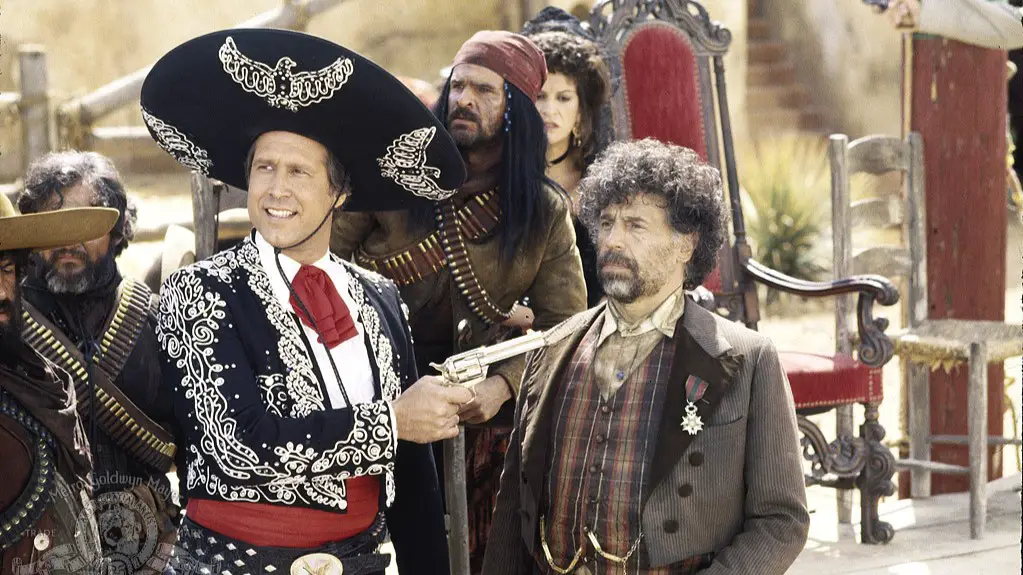 Still of Chevy Chase, Alfonso Arau and Tony Plana in Three Amigos!