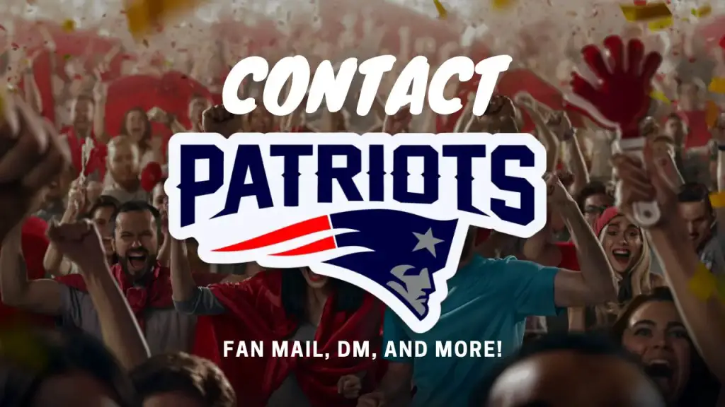 Contact New England Patriots [Fan Mail, DM, and More!]