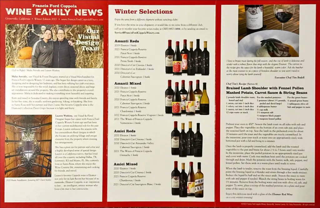Wine Family News Winter 2023
