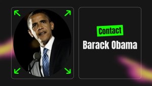 Contact Barack Obama [Address, Email, Phone, DM, Fan Mail] – Tales From