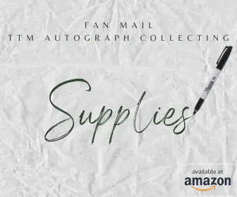 Fan Mail TTM Autograph Collecting Supplies