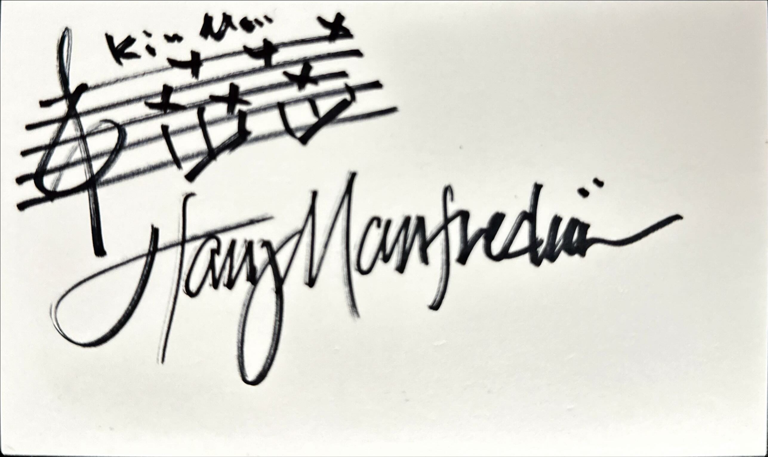 Harry Manfredini Autograph
