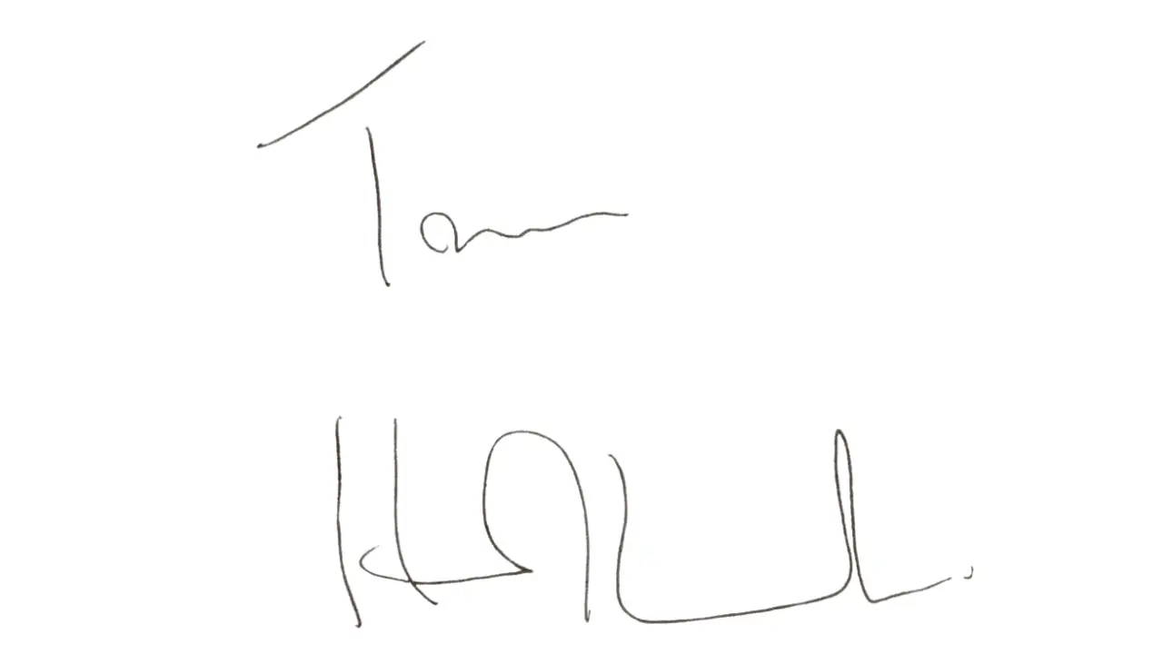 Tom Hollander's Autograph