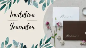 Wedding Invite Generator