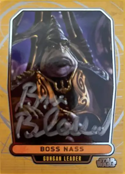 Signed Trading Card of Boss Nass