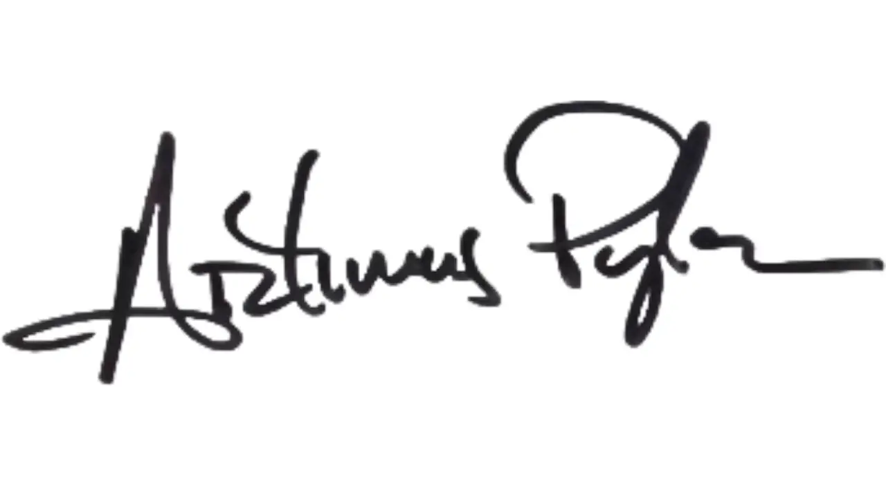 Signature of Artimus Pyle