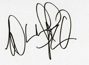 Signature of Donald Faison