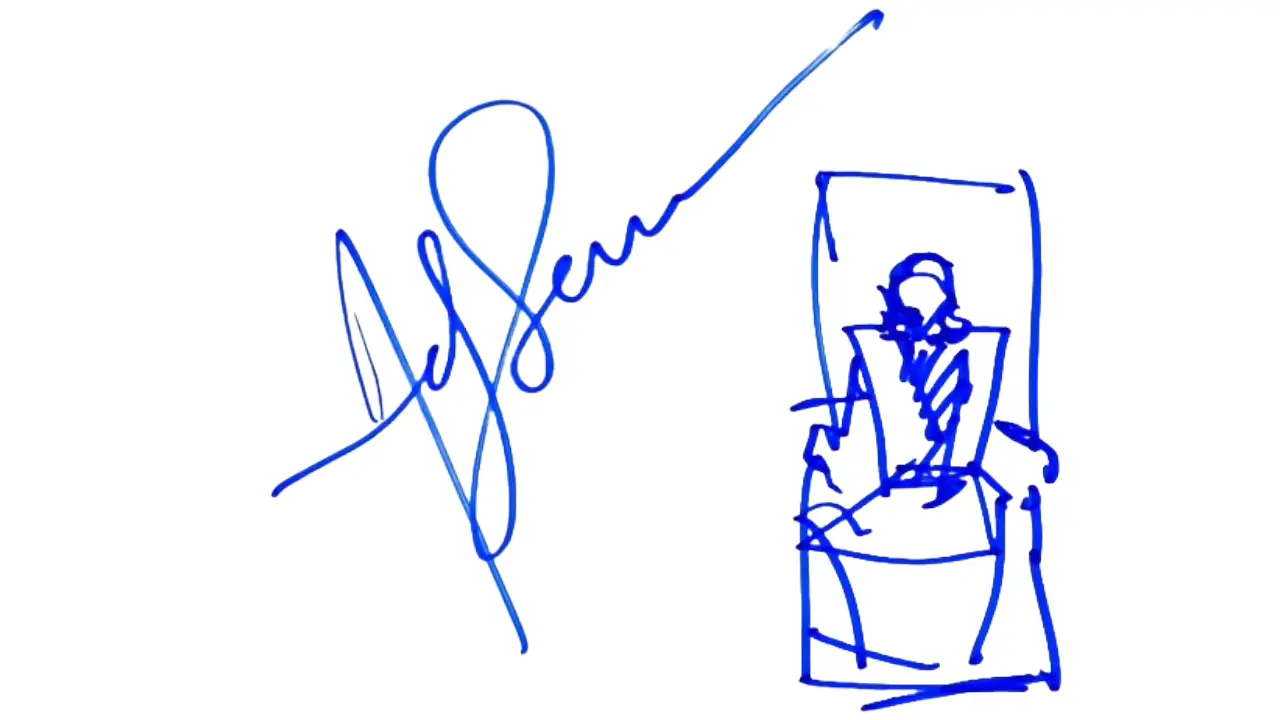 Signature of Andy Serkis