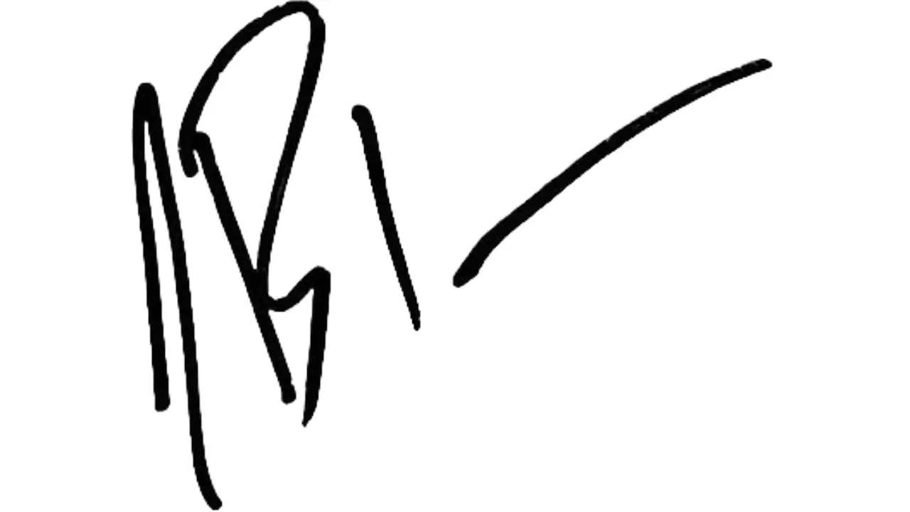 Signature of H. Jon Benjamin