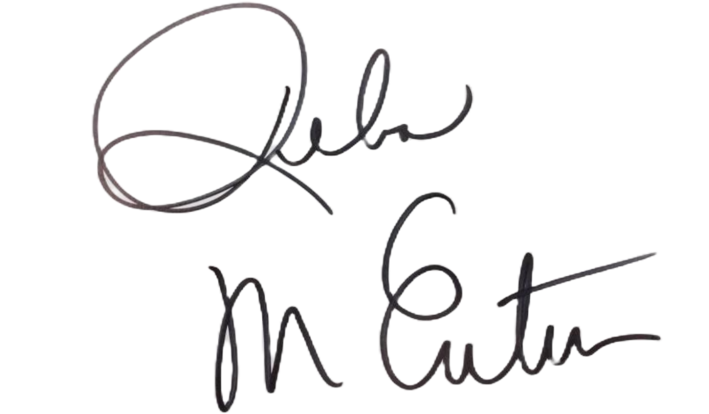 Signature of Reba McEntire