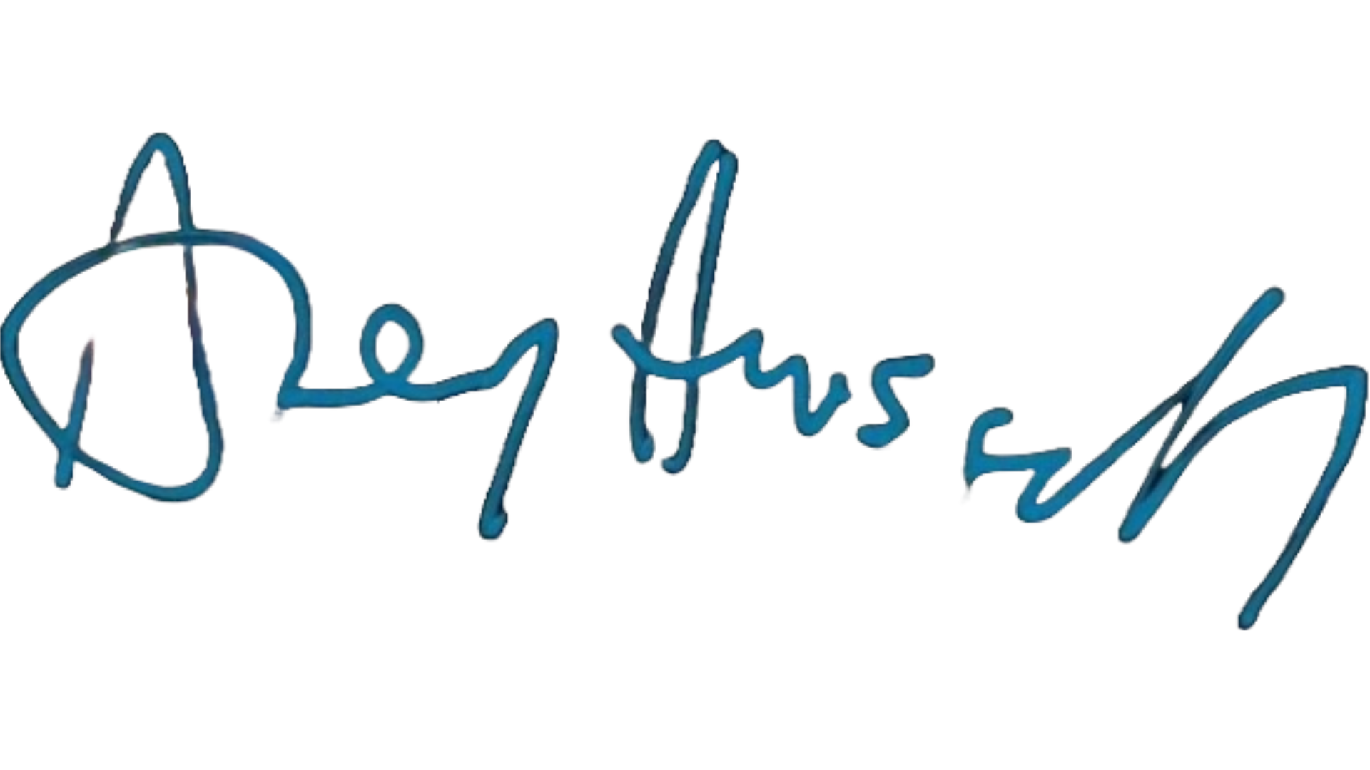 Signature of Alex Hassell