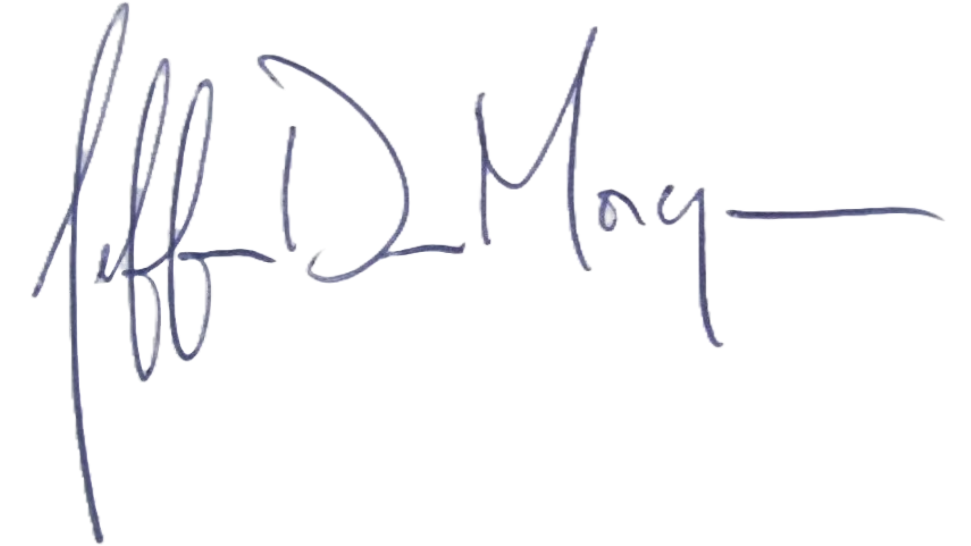 Signature of Jeffrey Dean Morgan 