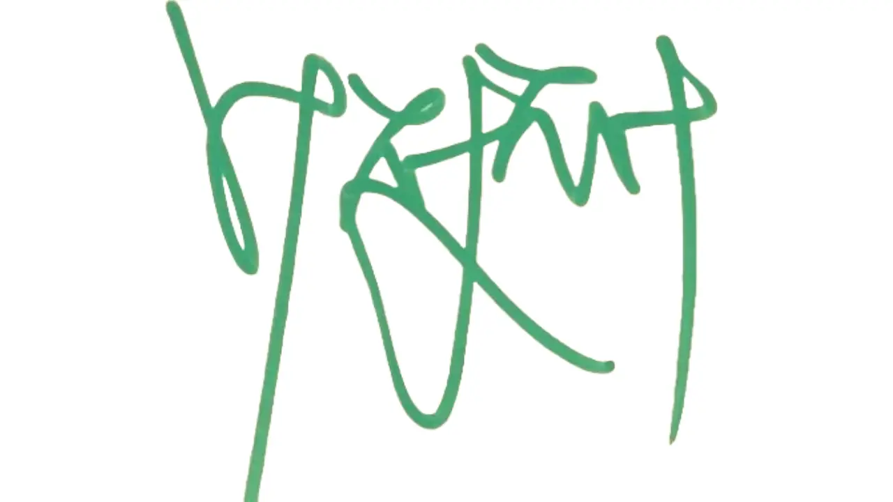 Signature of Lee Jung-jae