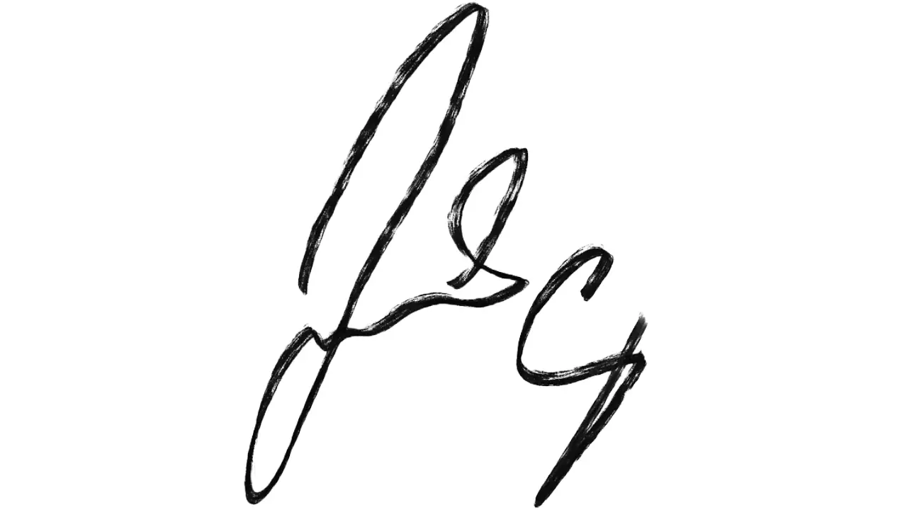 Signature of Lewis Capaldi