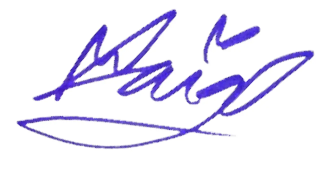 Signature of Maia Reficco