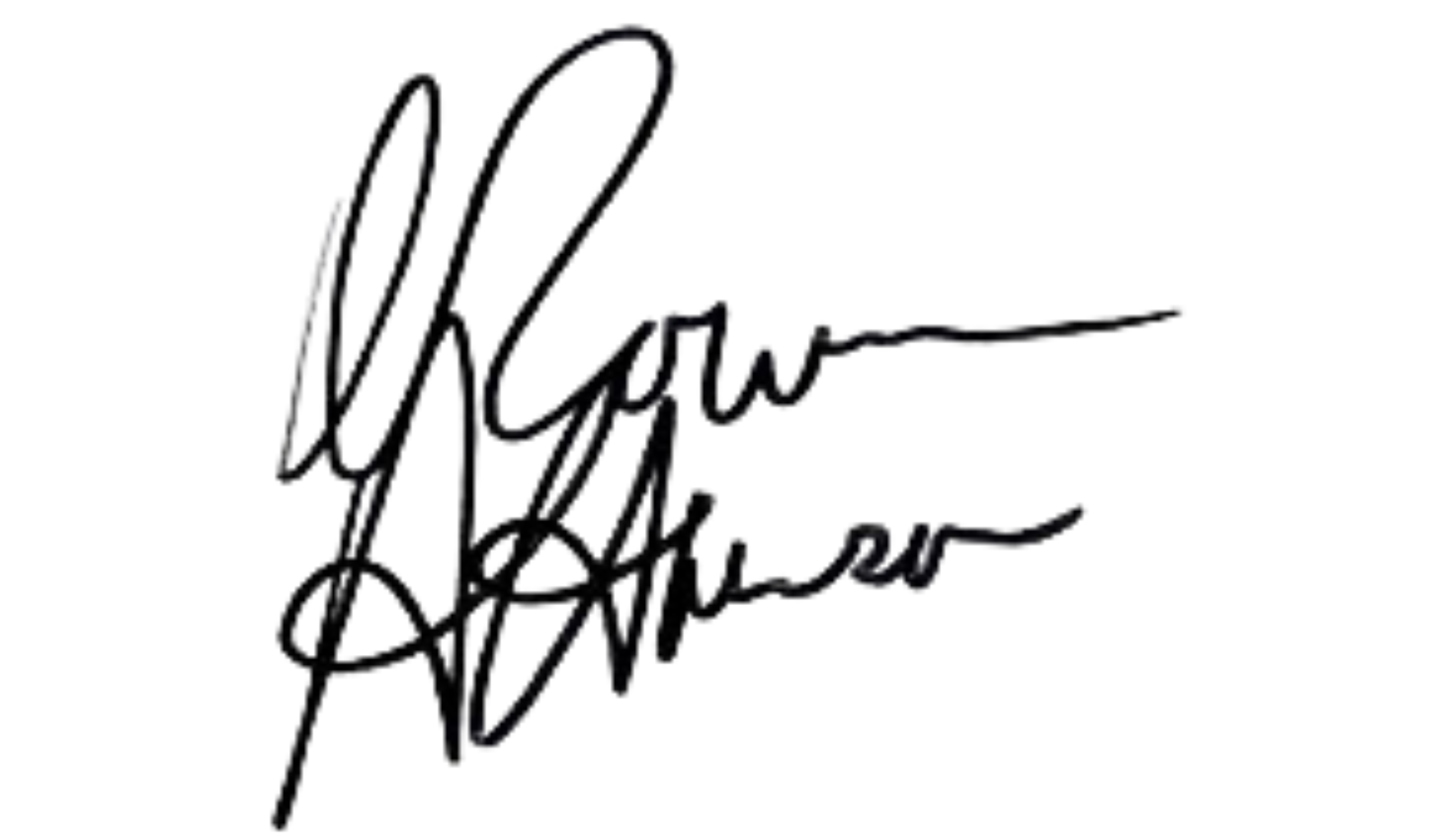 Signature of Rowan Atkinson