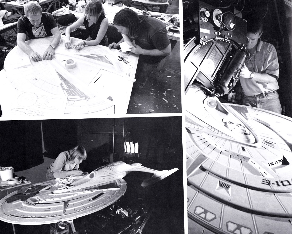 USS Enterprise filming miniature