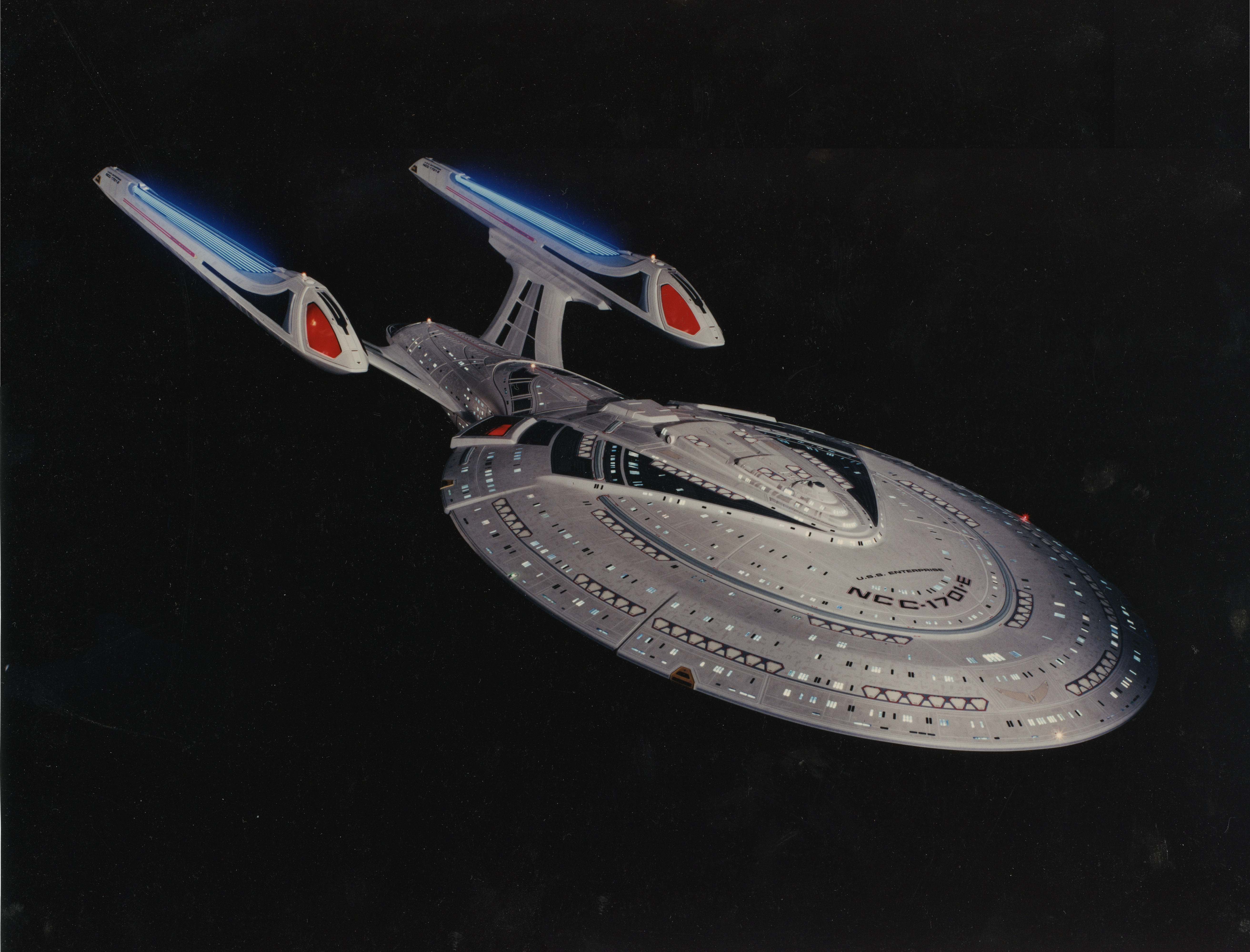 Filming a Star Trek miniature at ILM