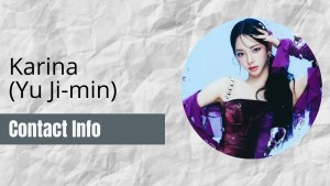 Karina Contact Info: [Fan Mail, Business, Autographs, & More]
