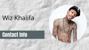 Wiz Khalifa Contact Info: [Fan Mail, Business, Autographs, & More]