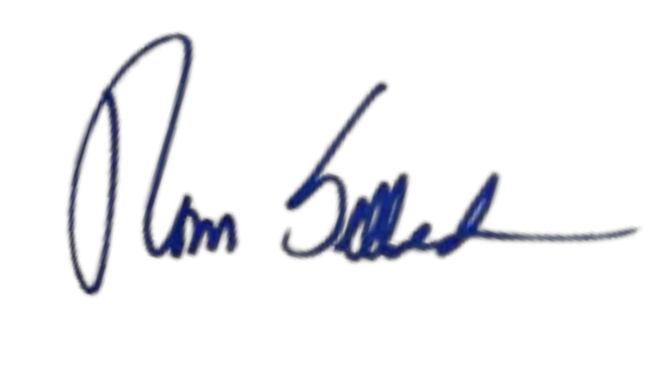 Signature of Tom Selleck