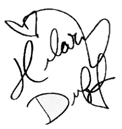 Signature of Hilary Duff