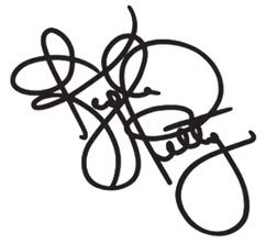 Signature of Kyle Petty