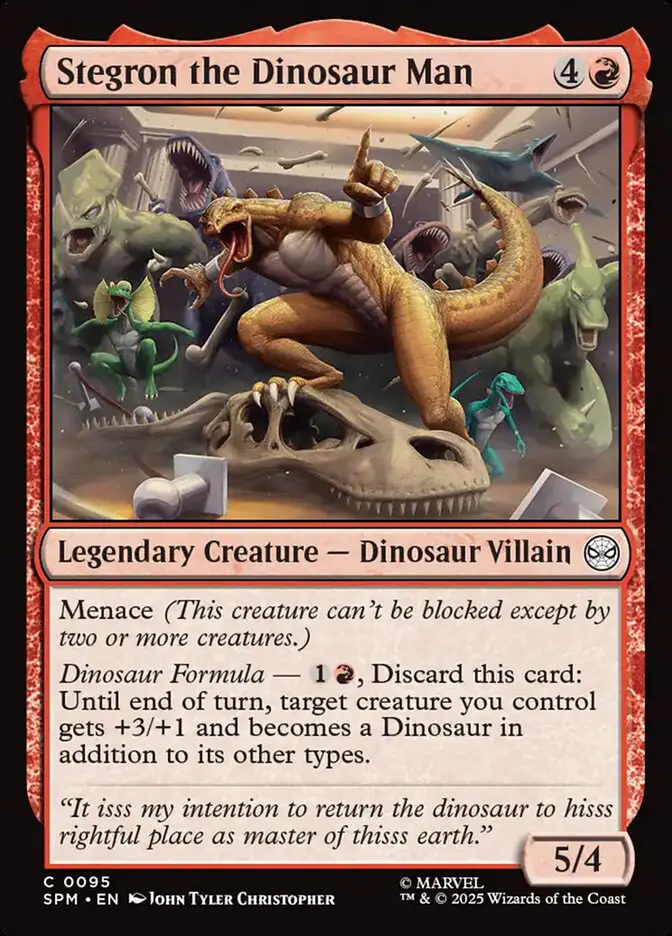Stegron the Dinosaur Man card image
